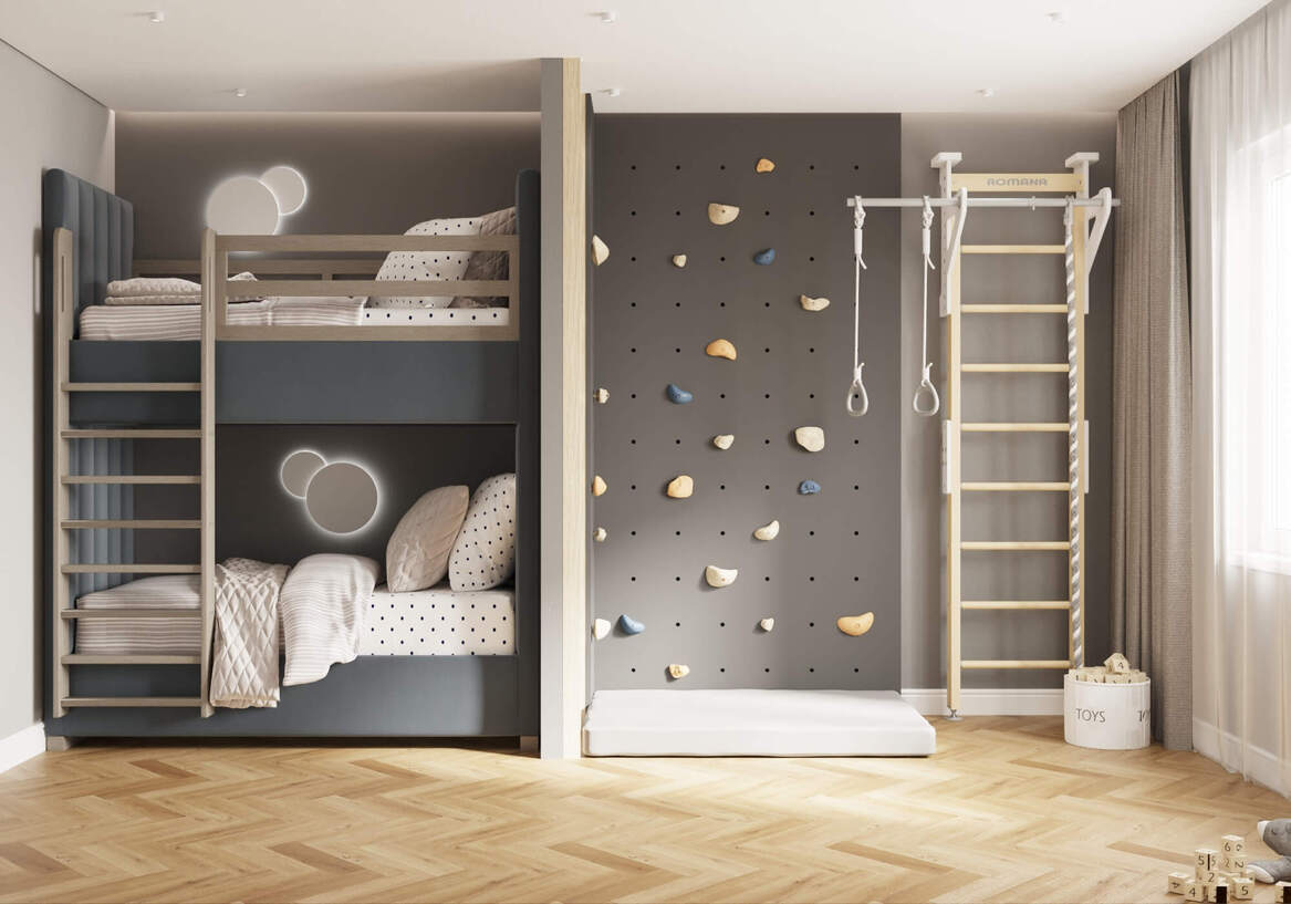 Kid’s Bedroom In Contemporary Style #12 - 