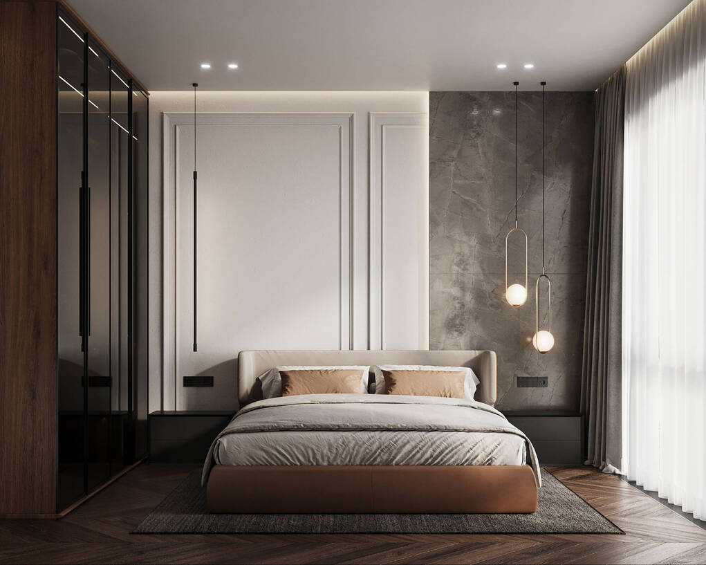 Bedroom In Art Deco Style #2 - 