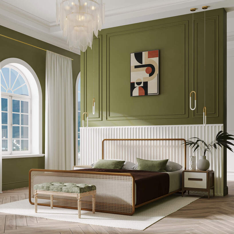 Bedroom In Art Deco Style #5 - 