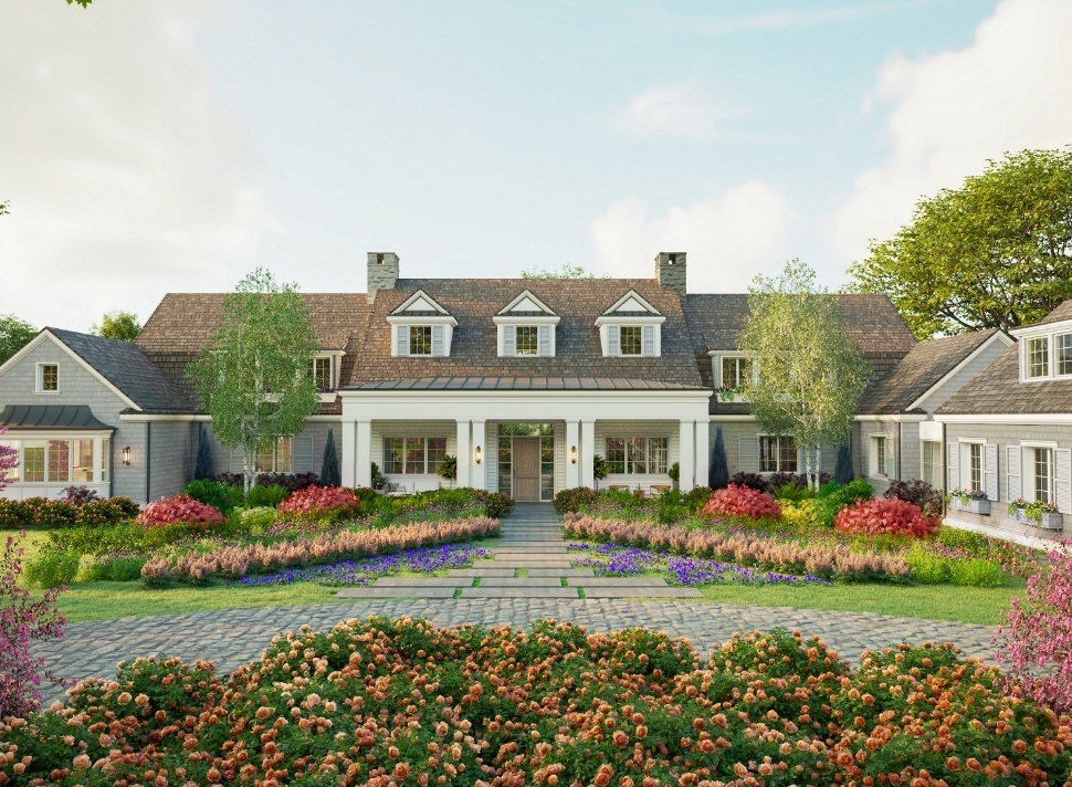 3D Architectural Rendering of the Virtual Showhouse designed by Brandon Architects